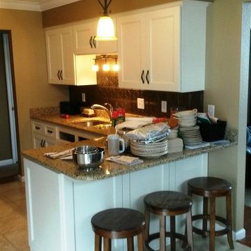 Cabinet Refacing done in Bisque