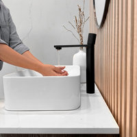 STYLISH Nessa Single Handle 12 1/2" Matte Black Vessel Bathroom Faucet