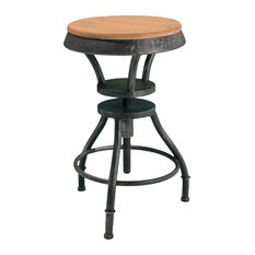 Industrial Bar Stools and Counter Stools | Houzz - GDFStudio - Henry Adjustable Bar Stool - Bar Stools And Counter Stools