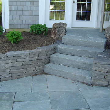 Stone walls and paths