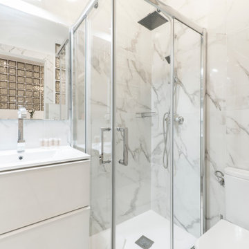Master Bathroom With Porcelain Sink & Shower Tray - Bathroom Ideas - Remodeling