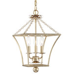 Crystorama - Broche 3-Light Antique Gold Lantern - Broche collection features a versatile  design.