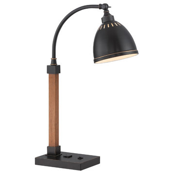 Lite Source Maurizio 1-Light Desk Lamp, Dark Bronze, Outlet x1PC