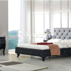 Monte Carlo 5 PC Bedroom Set (Bed, 2 Nightstands, Dresser and Mirror) - VIG Furn - Bedroom Furniture Sets