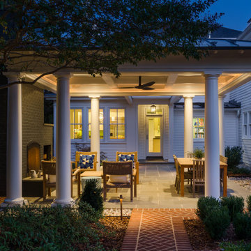 Downtown Backyard Pavilion with Fireplace