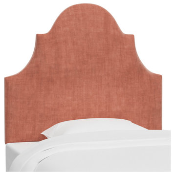 Red from Scalamandre by Cloth & Company Twin Geneva Headboard, Lewis Nectar