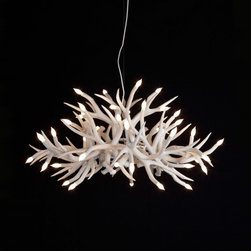 Roll & Hill - Roll & Hill Superordinate Antler Chandelier - 24 Antlers - Chandeliers