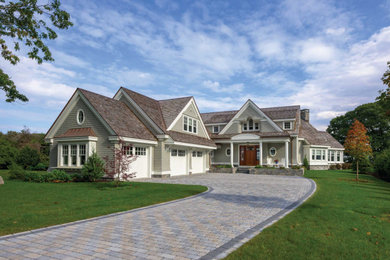 Inspiration for a coastal exterior home remodel in Boston
