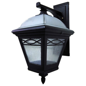 Brentwood Large Top Mount Closed Bottom Light, Black