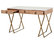 50" White Carrera Marble Modern Office Desk