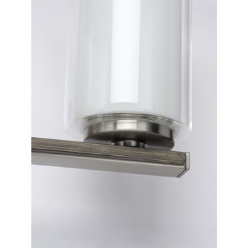 Mast Collection 3-Light Bath and Vanity, Brushed Nickel