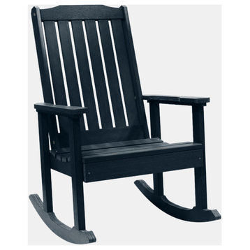 Linden Rocking Chair, Navy