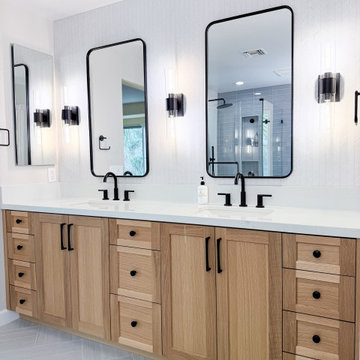 Timeless Bathroom Transformation: Texture, Balance & Custom Details