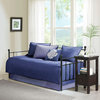 Madison Park Quebec 6 Piece Reversible Daybed Cover Set, Navy