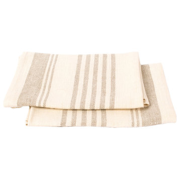 Linen Prewashed Hand And Guest Towels Linum, Set of 2, Cream, 33x50cm