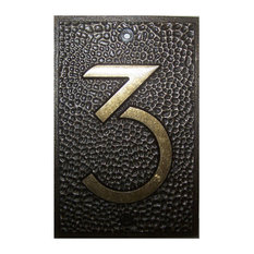 50 Most Por Rustic House Numbers For 2018 Houzz Ytc Frank Lloyd Wright Collection House Numbers Bronze Finish 3