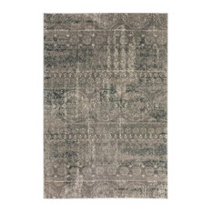 Addison Rugs Emporium 9'6"x13'2" Distressed Fabric Area Rug, Gray