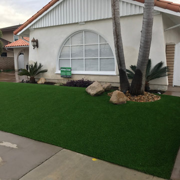 Front yards with Artificial Turf