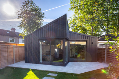 Design ideas for a small industrial detached office/studio/workshop in London.
