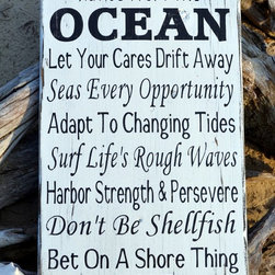Handcrafted Beach House Decor Signs - Products