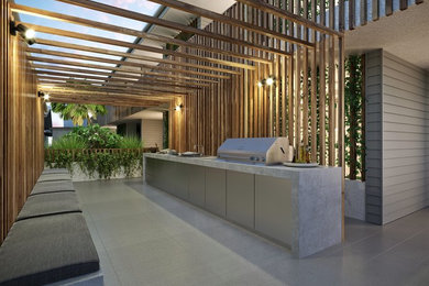 Inspiration for a contemporary patio in Sunshine Coast.
