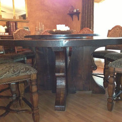 Lazy Susan Reclaimed Table - Dining Tables
