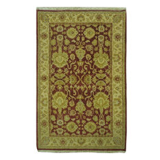 Traditional Rug, Brick Red, 4'x6', Peshawar, Handmade Wool