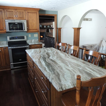 Maple Stained Kitchen Remodel