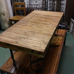Bowling Alley Coffee Table - Table Tops And Bases
