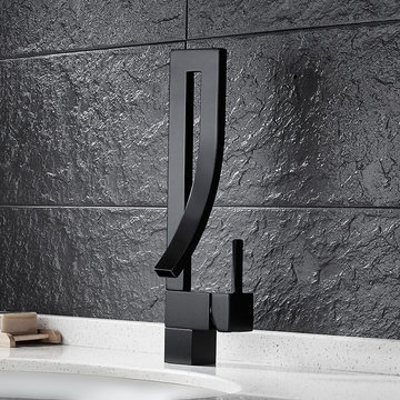 Modern Creative Design Single Lever Handle 1-Hole Bathroom Sink Faucet