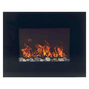 Blomus Chimo 5 Piece Fireplace Set With Glass Front Transitional