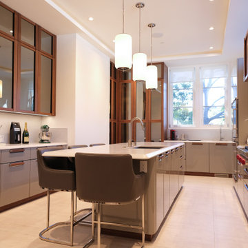 Massive and Modern Enclosed Kitchen
