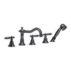 Nantes Triple Handle Solid Brass Bathroom Sink Faucet - Bathroom Sink Faucets