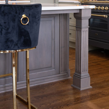 Fluted Island Column with Island Storage closed