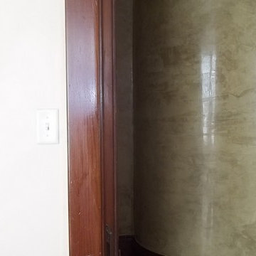 Venetian plaster ceiling and walls