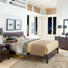 Lifestyle Solutions Canova 4-Piece Platform Bedroom Set in Cappuccino - Queen