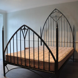 Wrought Iron Dragonfly Bed - Bed Frames