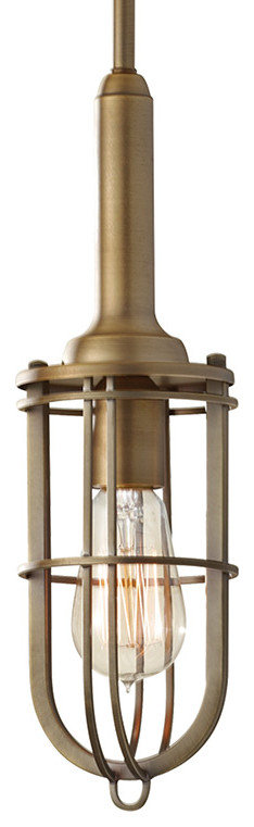 Murray Feiss P1240DAB Urban Renewal Closed Cage Pendant, Dark Antique ...