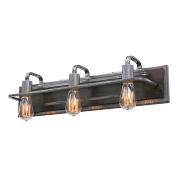 Lofty 3-Light Vanity Light, Dark