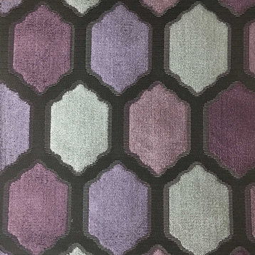 Seymour Honeycomb Cut Velvet Upholstery Fabric, Fig