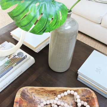 Coffee Table Styling in LA Urban Farmhouse