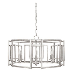 Worlds Away Mckenzie Silver Chandelier - Chandeliers