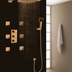 ORB Sierra Multi Color Water Powered Led Shower with Adjustable Body Jets - Showerheads And Body Sprays