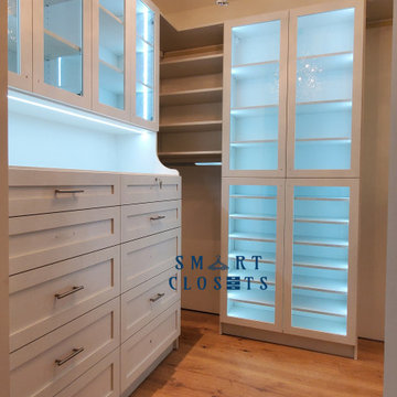 Master Walk In Closet - Latitude North Finish Designed By Smart Closets