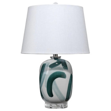 Bernadine Teal/White Table Lamp