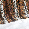 Striped Snow Leopard Safari Flannel Fleece Blanket, Twin