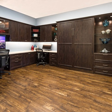 Belgian Chocolate Home Office and Guest Room Display - Campbell Showroom