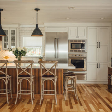 Custom Farmhouse Kitchen with Wood Accents