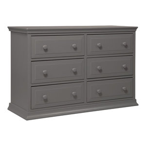 Kalani 6 Drawer Double Wide Dresser Kd Chestnut Finish