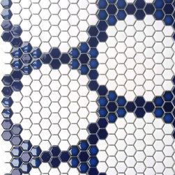 Round and Round Hex Tile Pattern Made to Order at MosaicTile.com - Mosaic Tile